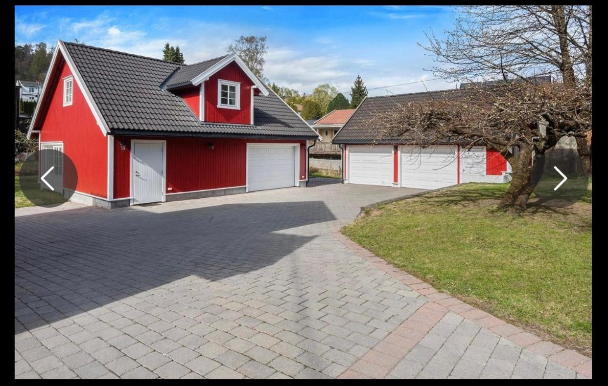 Sjarmerende Gjestehus Med Stor Hage I Sandvika Exteriér fotografie